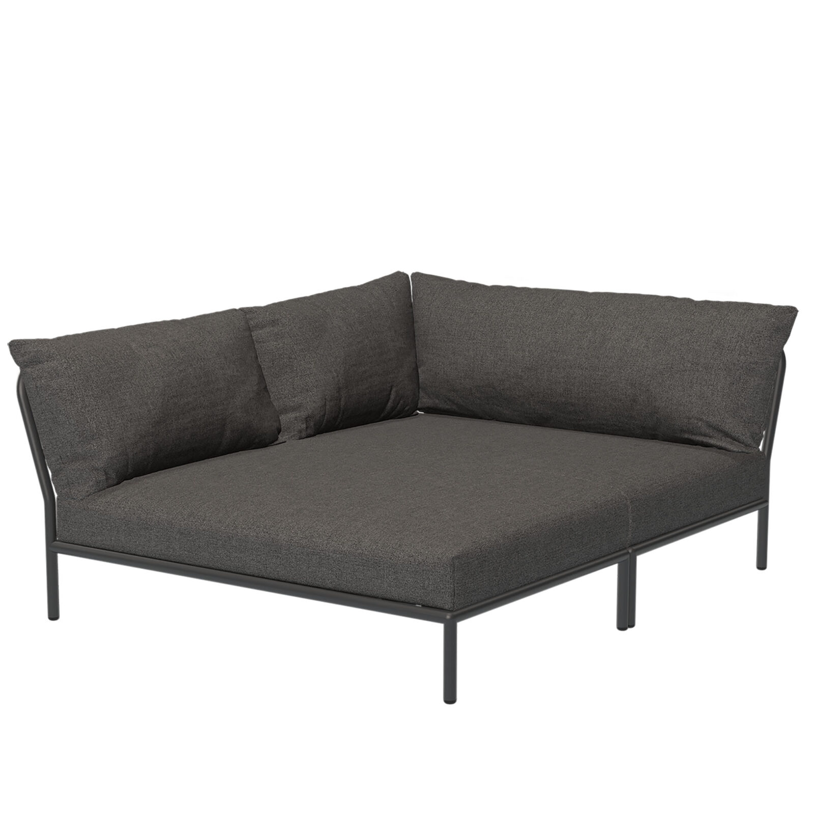 Level2 Cozy Corner vänster mörkgrå/mörkgrå