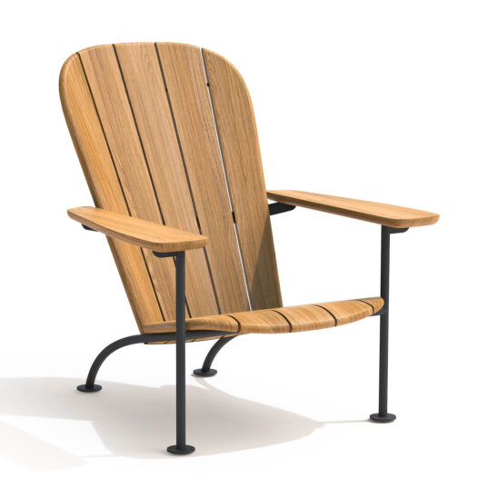 Skargaarden Böste fåtölj svart/teak