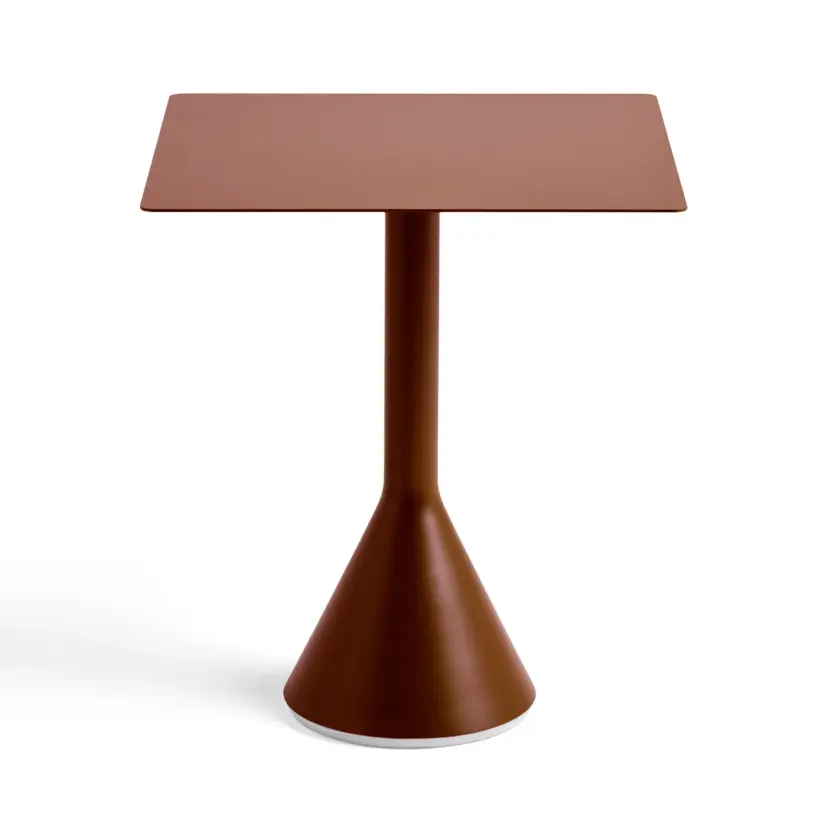 Palissade Cone bord röd 65x65 cm