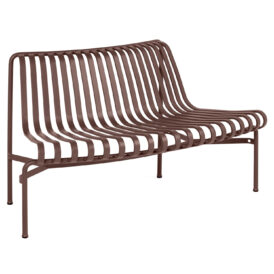 Palissade Park utåtsvängd soffa röd