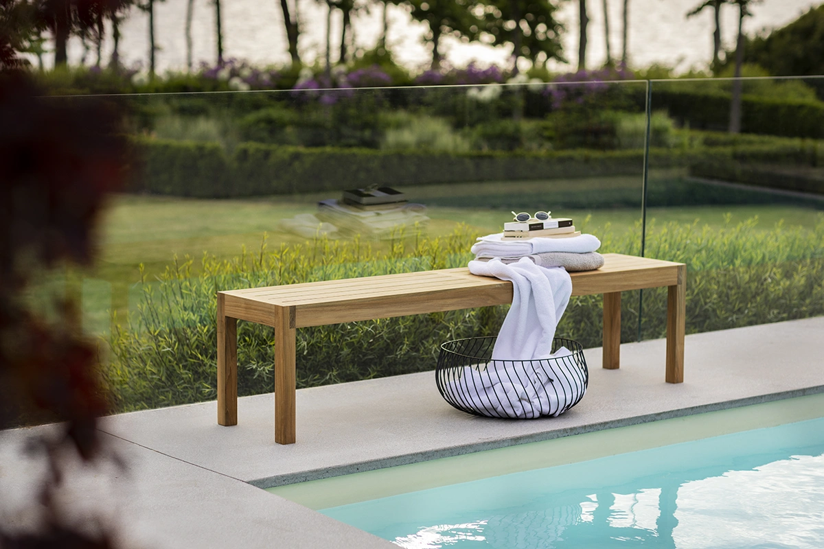 Laknäs bänk teak - 180 cm