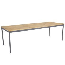Nox matbord Antracit/Teak 238x90 cm