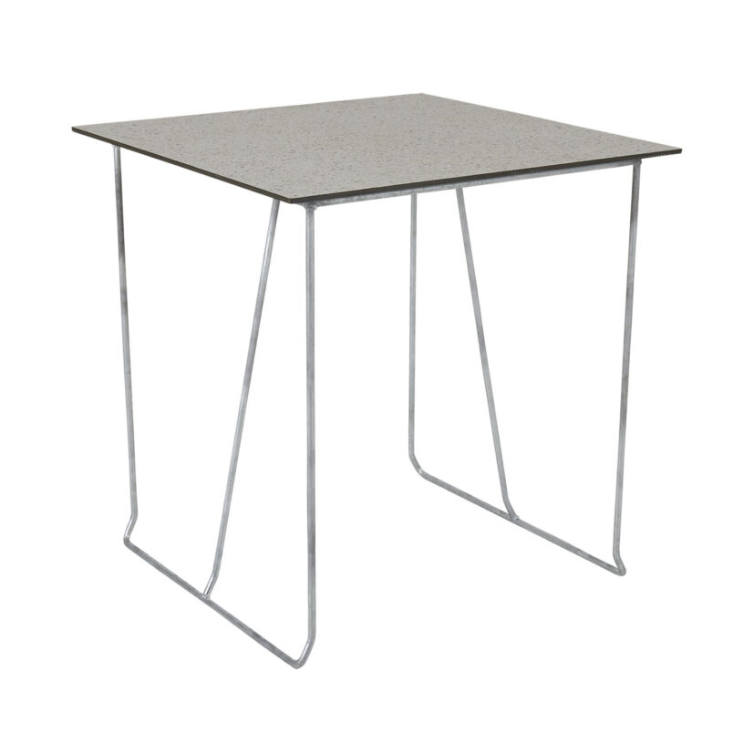 Sinarp bord Galv/Terrazzo 70x70 cm