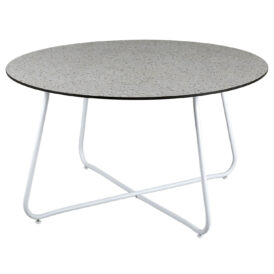 Taverny soffbord vit/Terrazzo Ø85 cm