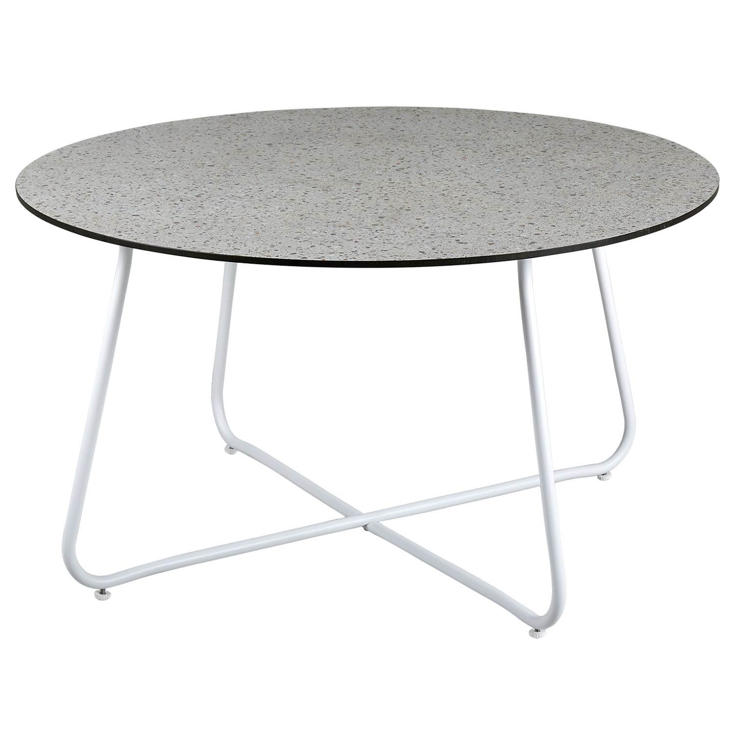 Product Image for Taverny soffbord vit/Terrazzo Ø85 cm