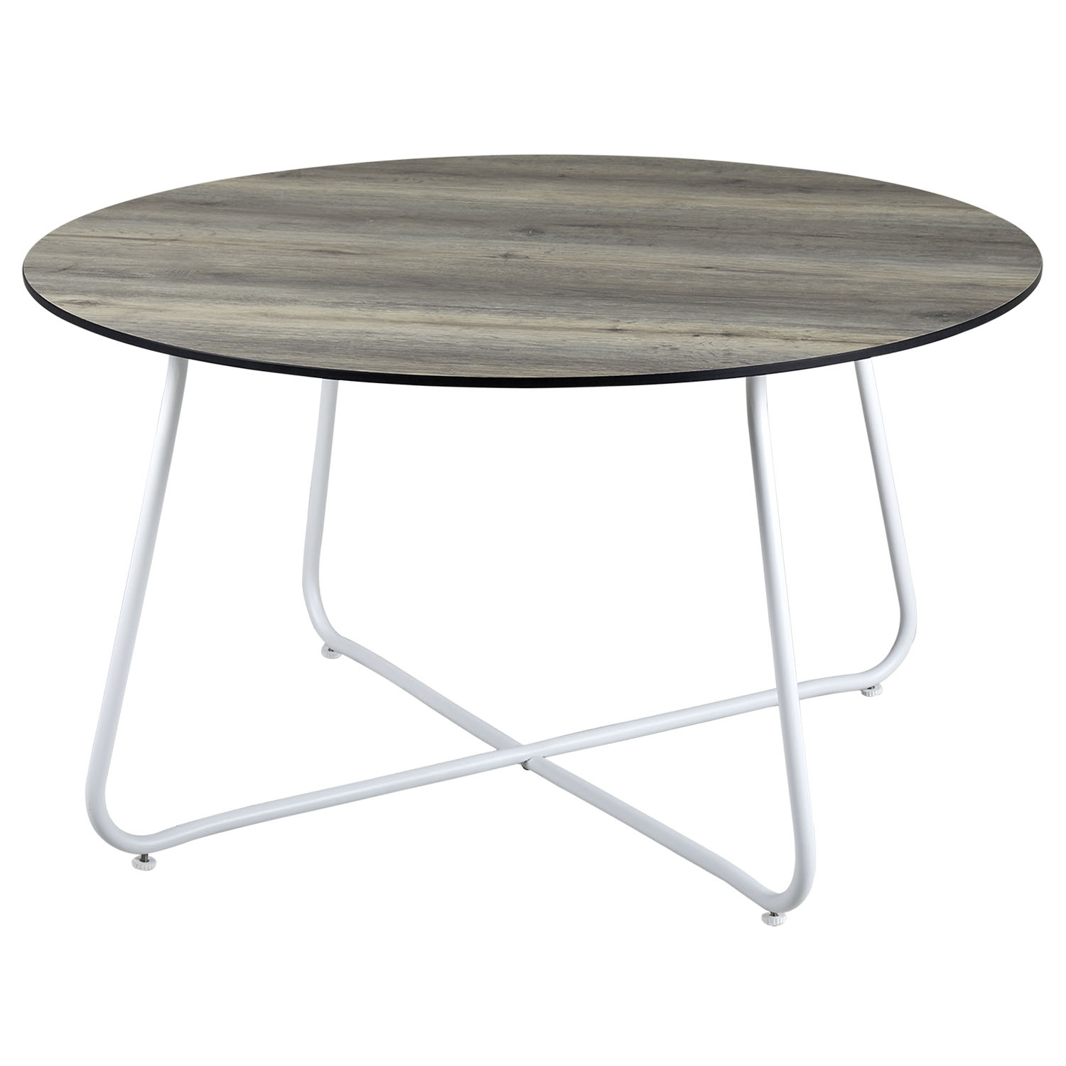 Product Image for Taverny soffbord vit/Natur Trä Ø85 cm