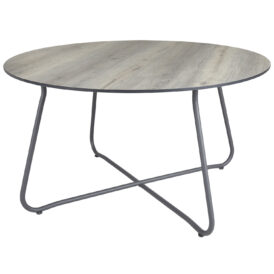 Taverny soffbord antracit/Natur Trä Ø85 cm