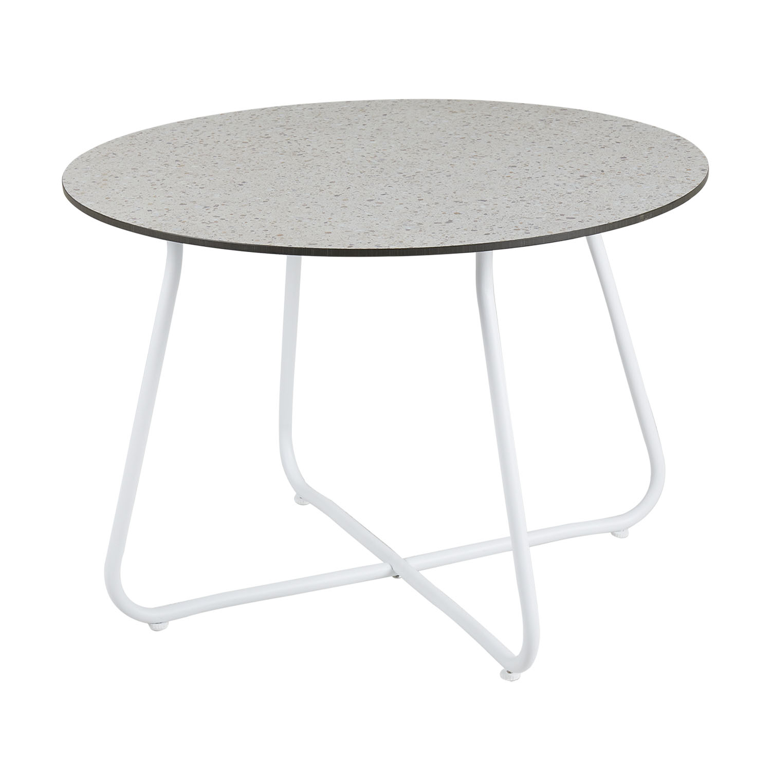 Product Image for Taverny soffbord vit/Terrazzo Ø65 cm