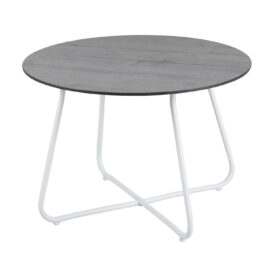 Taverny soffbord vit/Grå Trä Ø65 cm