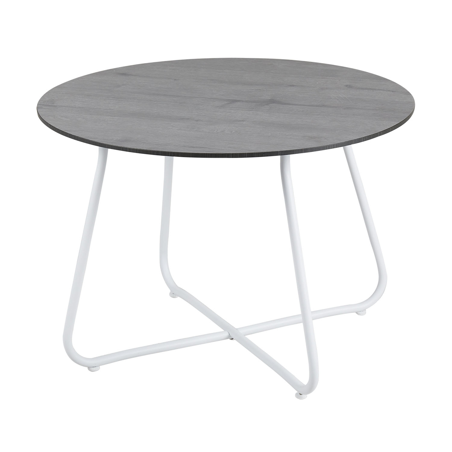 Product Image for Taverny soffbord vit/Grå Trä Ø65 cm