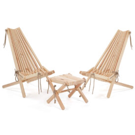 Ecochair/Lilli Set Furu obehandlad