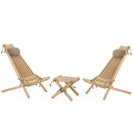 Ecochair/Lilli Set Lärk obehandlad
