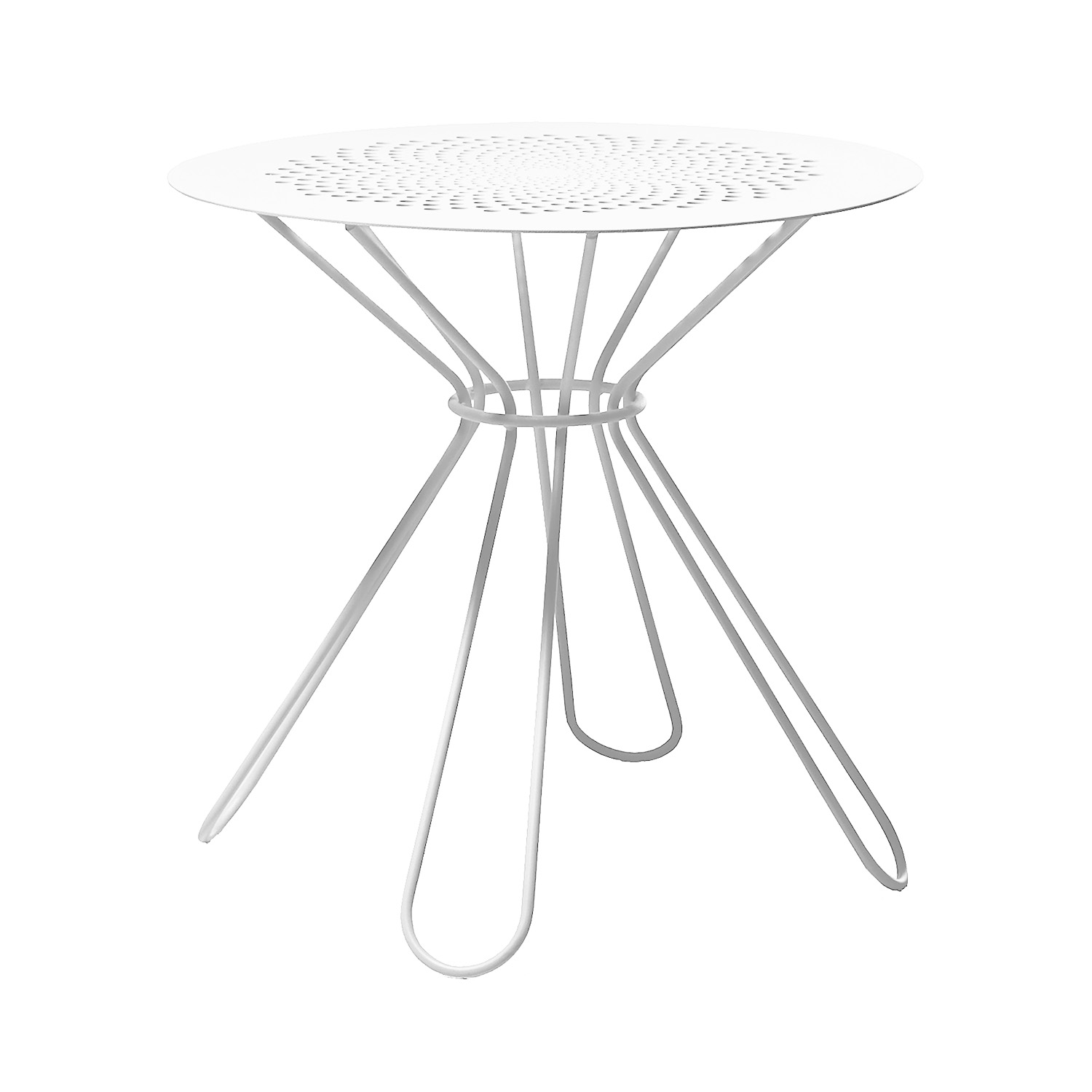 Sunflower bord vit Ø75 cm