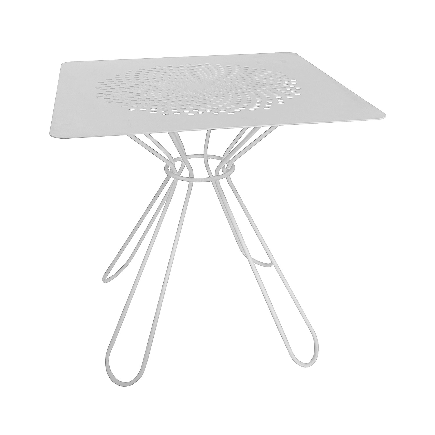 Sunflower bord vit 75x75 cm