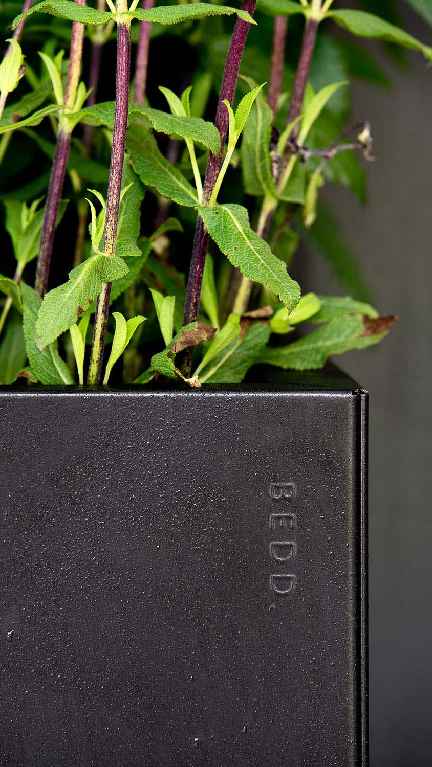 BEDD paneler svartlack 80x25 cm, 2-pack