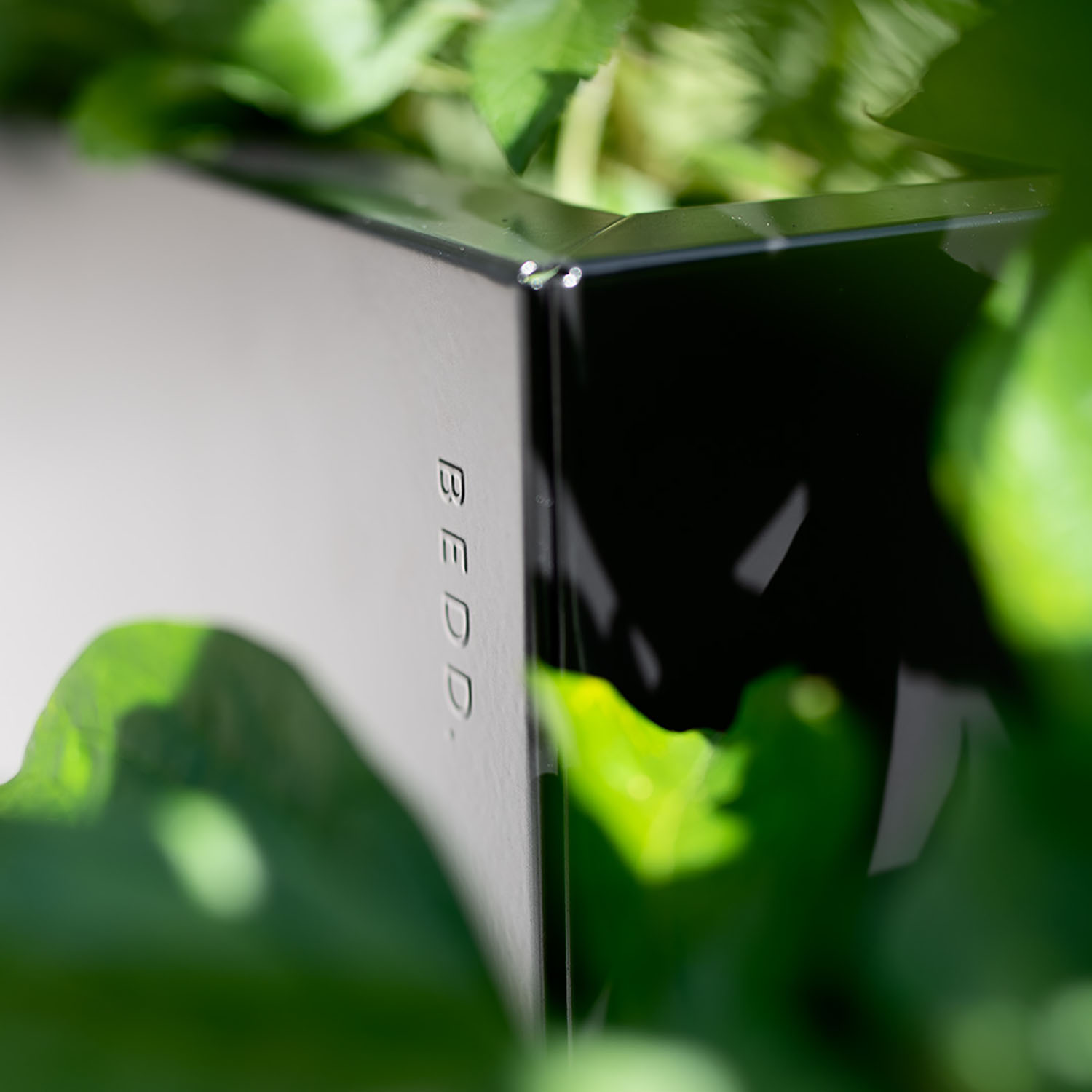 BEDD odlingslåda, Svart 80x40x25 cm