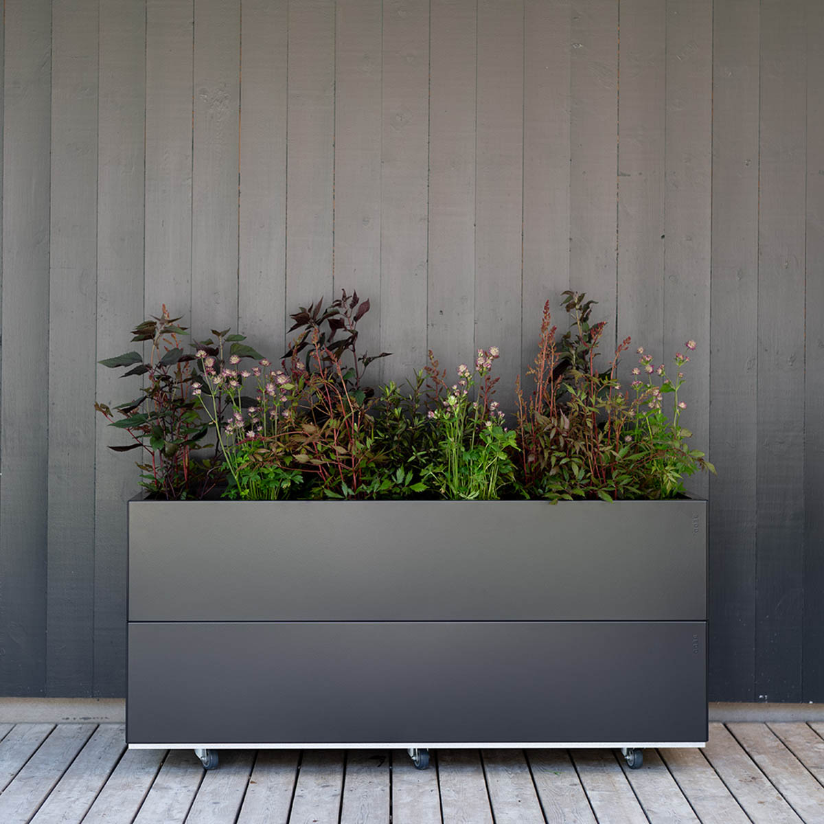 BEDD odlingslåda, Svart 120x40x50 cm
