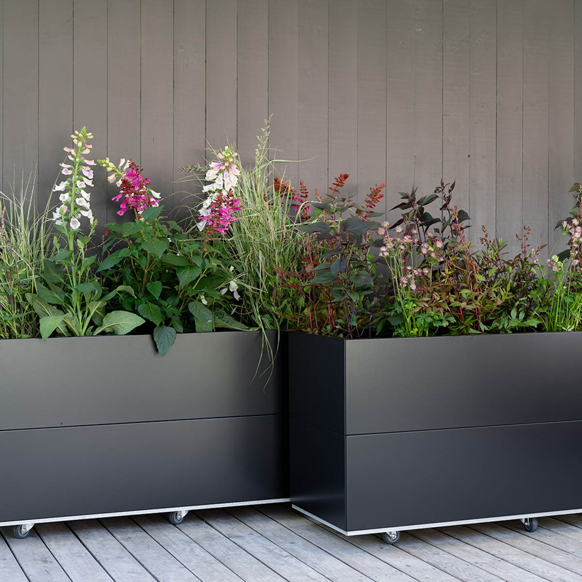 BEDD odlingslåda, Svart 120x40x50 cm