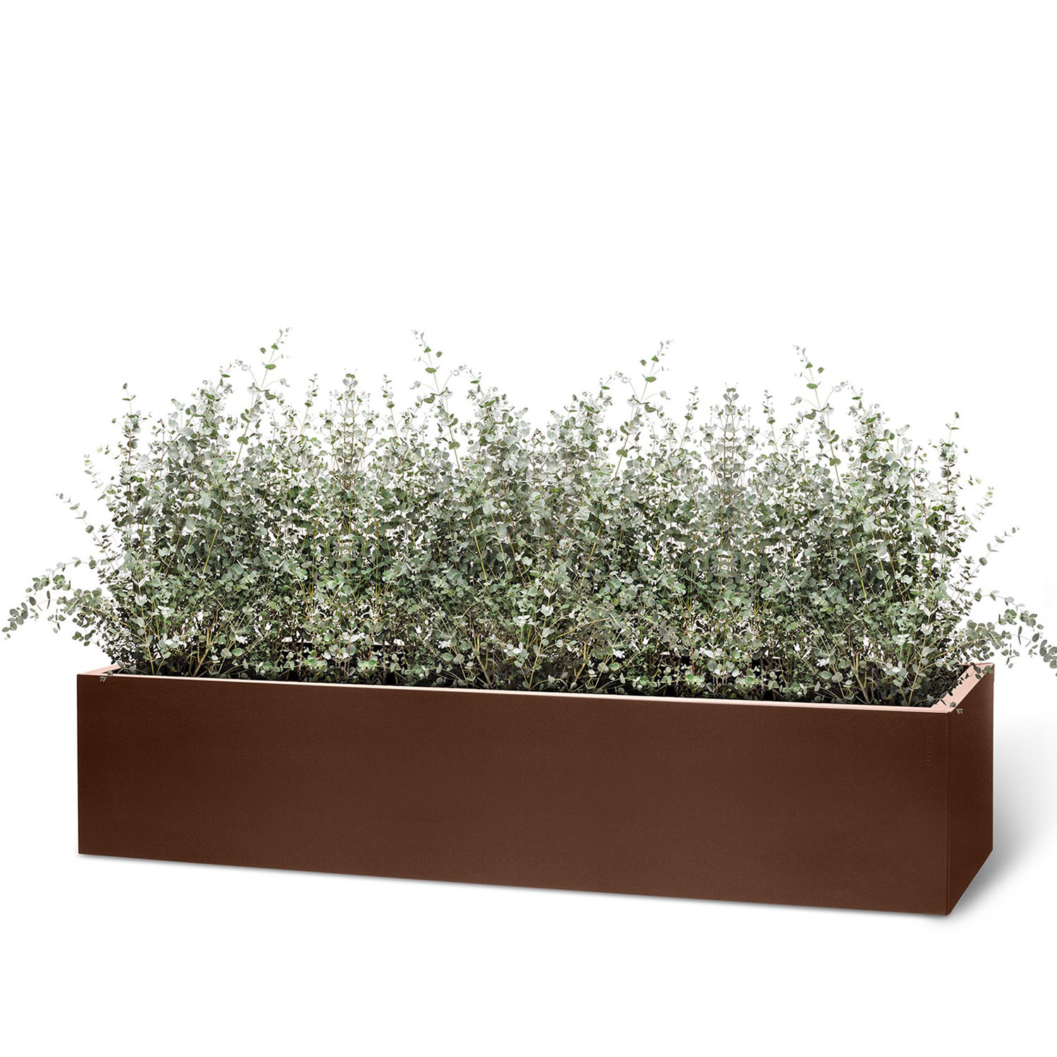 BEDD odlingslåda, Rostlack 120x40x25 cm