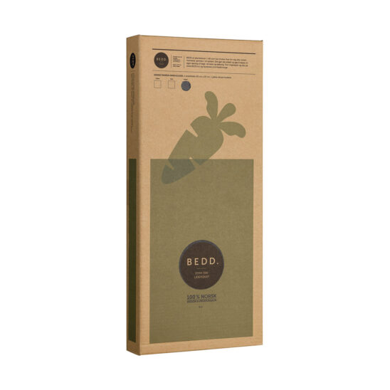 BEDD paneler svart 60x25 cm, 2-pack