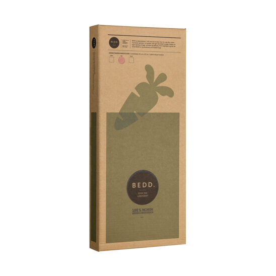 BEDD paneler rostlack 60x25 cm, 2-pack