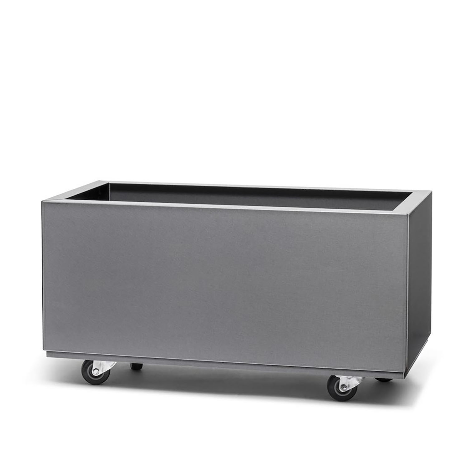 BEDD odlingslåda med hjul, Grå 60x30x25 cm