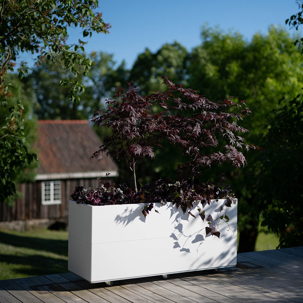 BEDD odlingslåda, Vit 120x40x50 cm