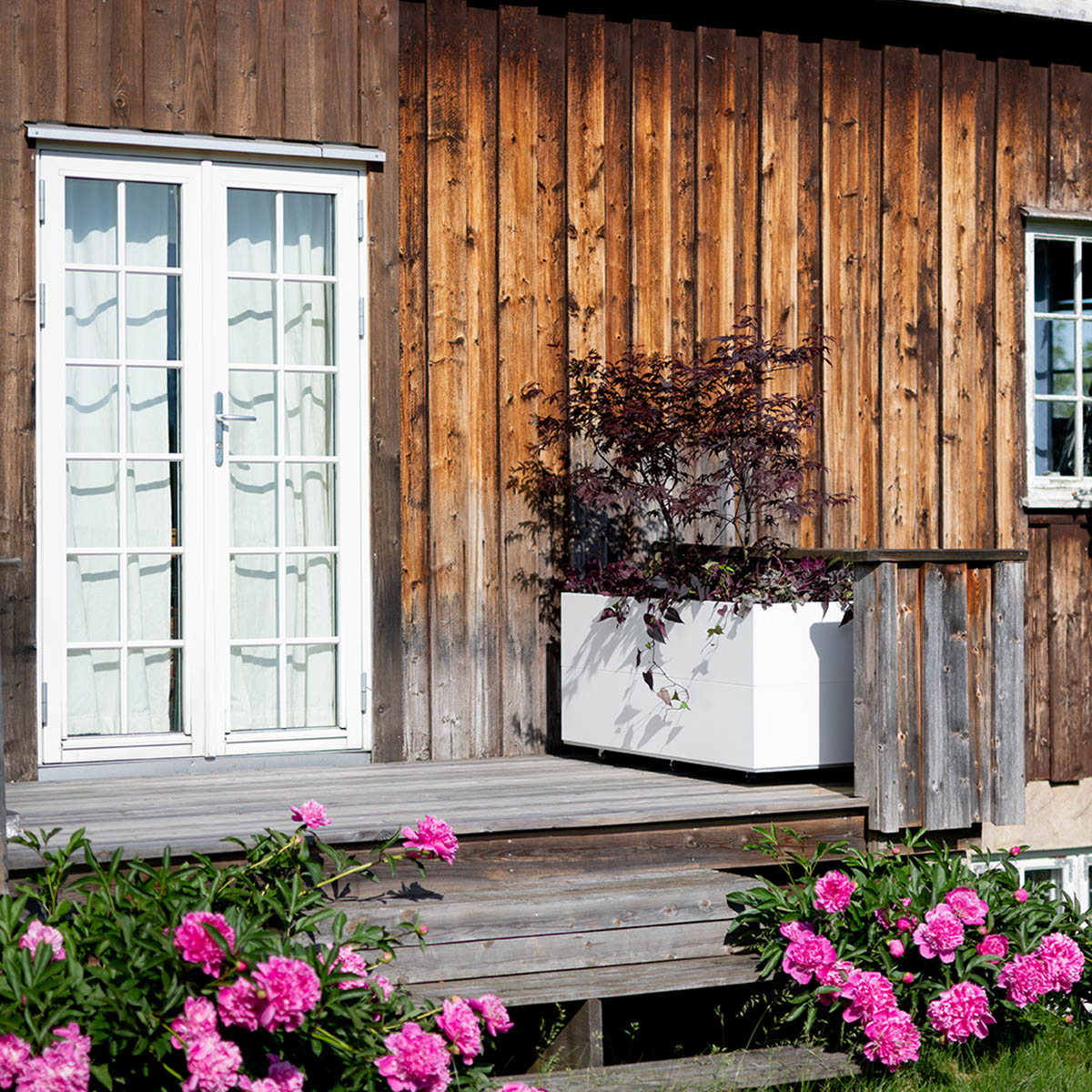 BEDD odlingslåda, Vit 120x40x50 cm