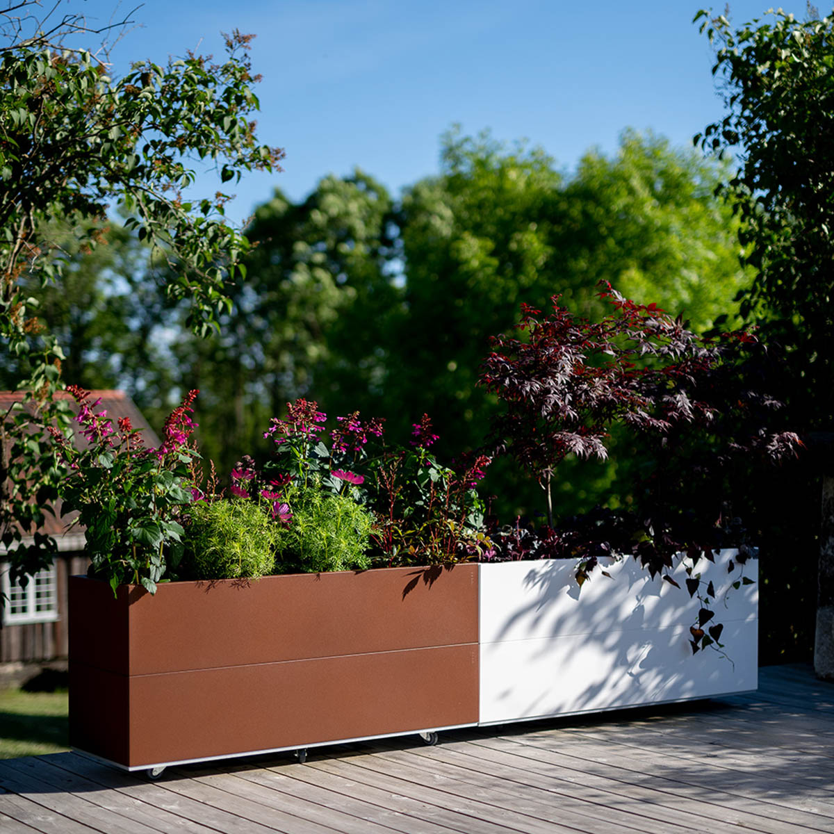 BEDD odlingslåda, Vit 120x40x50 cm