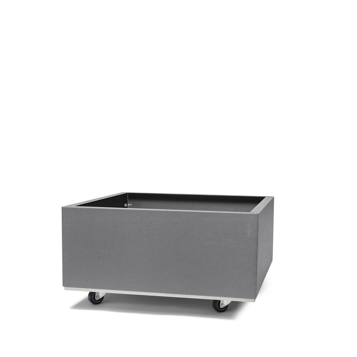 BEDD odlingslåda med ben/hjul, Grå 60x60x25 cm