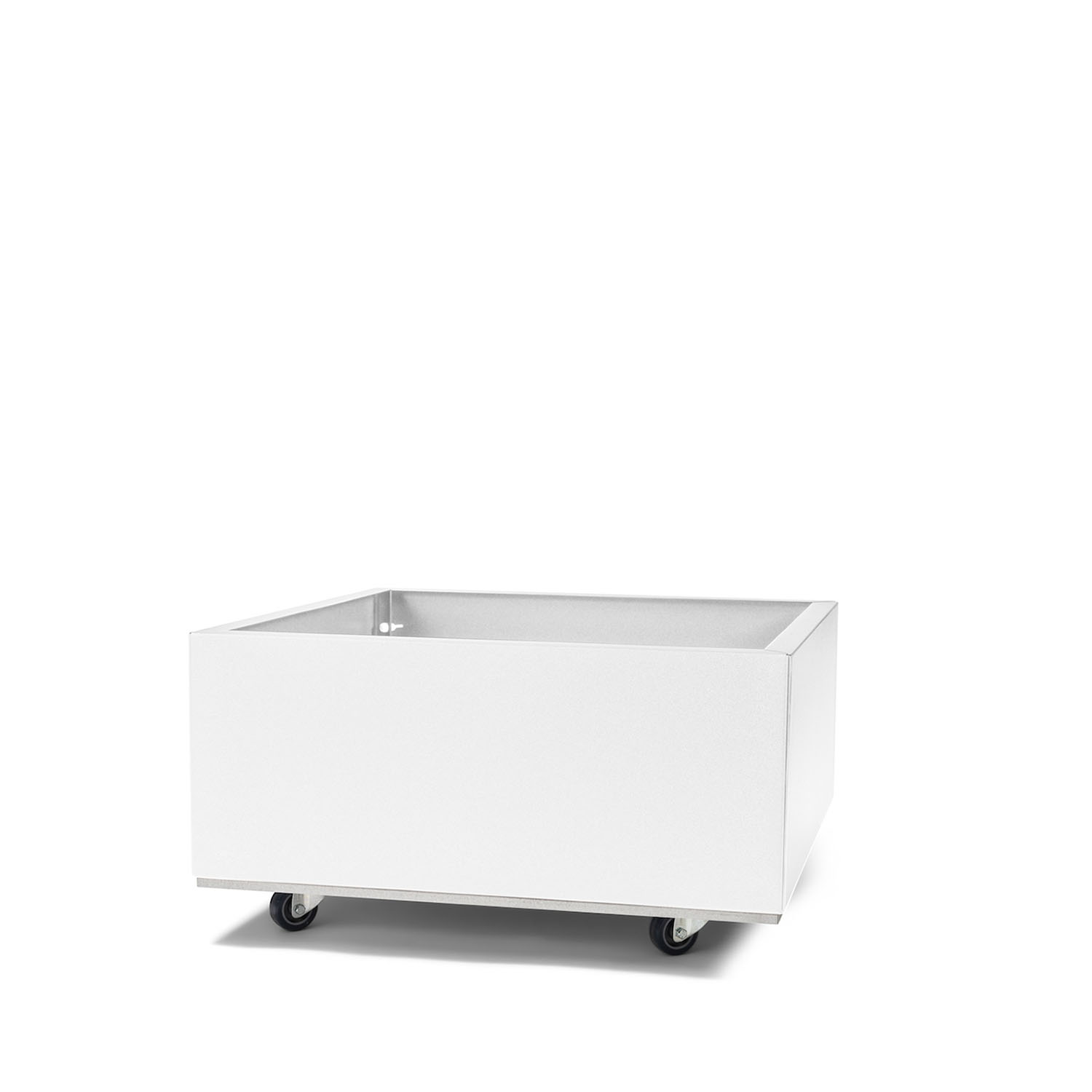 Product Image for BEDD odlingslåda med ben/hjul, Vit 60x60x25 cm