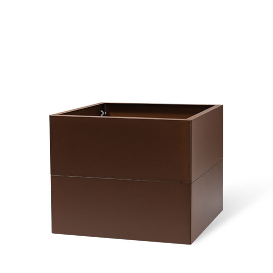 BEDD odlingslåda, Rostlack 60x60x50 cm