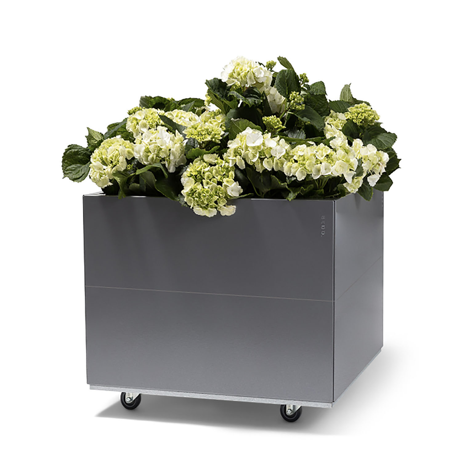 BEDD odlingslåda med ben/hjul, Grå 60x60x50 cm