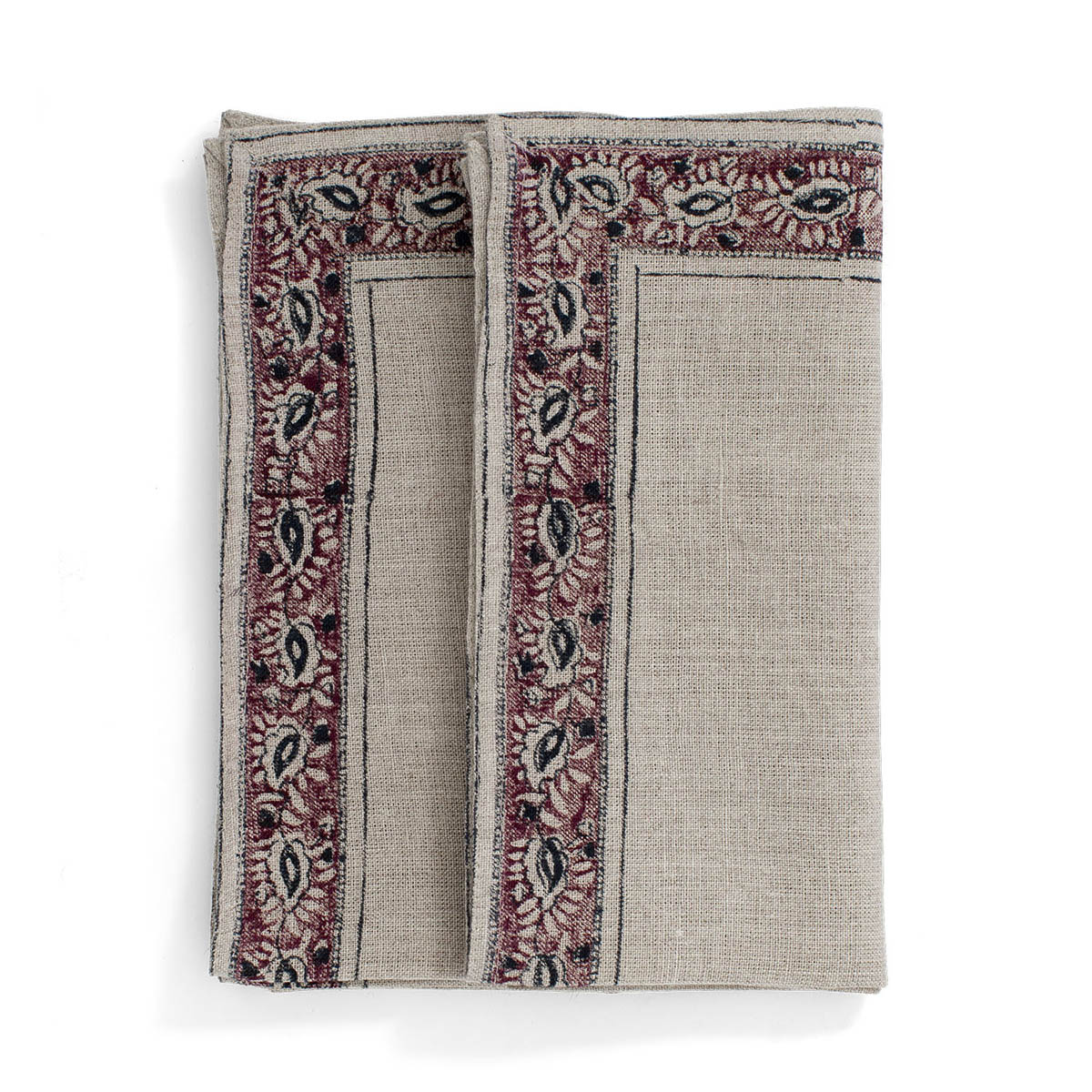 Product Image for Servetter Linne Pomegranate burgundy, 2-pack