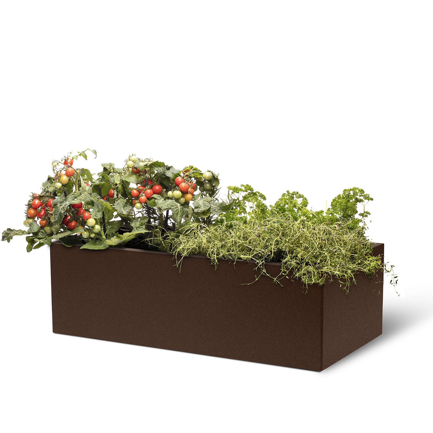 BEDD odlingslåda, Rostlack 80x40x25 cm