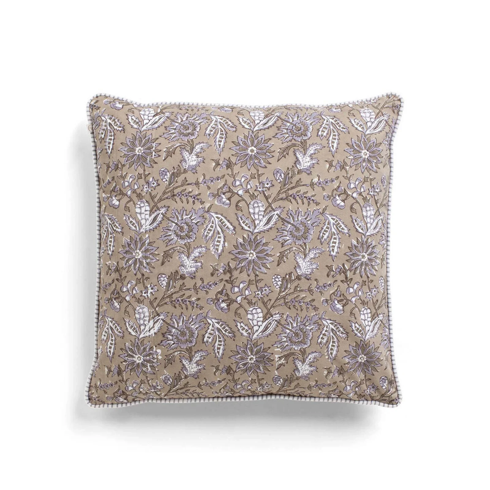 Kuddfodral Indian Summer lavendel/brun 50x50 cm