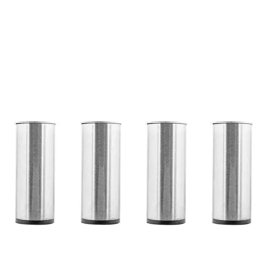 Rund borstad stål 15 cm