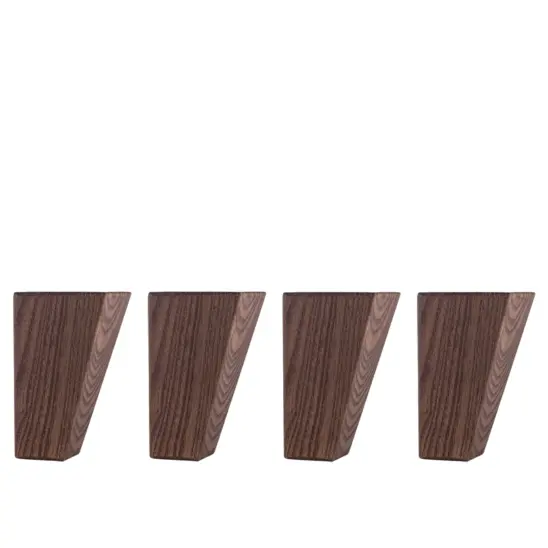 Svängd fyrkantig rökt ask 12 cm