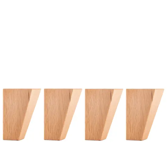 Svängd fyrkantig natur ek 12 cm