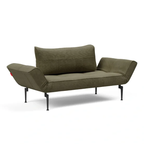 Bild på Zeal Bow dagbädd i tyget 316 Cordufine Pine Green.