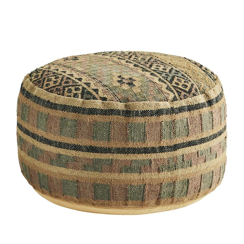 Sittpuff vävd jute