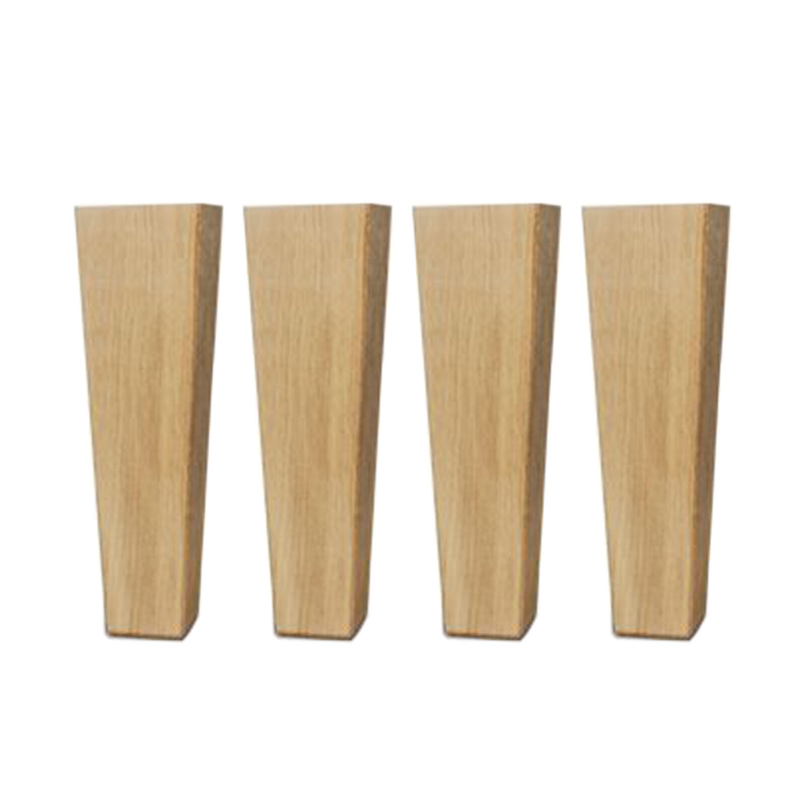 Fyrkantiga konade sängben - oljad ek, 23 cm