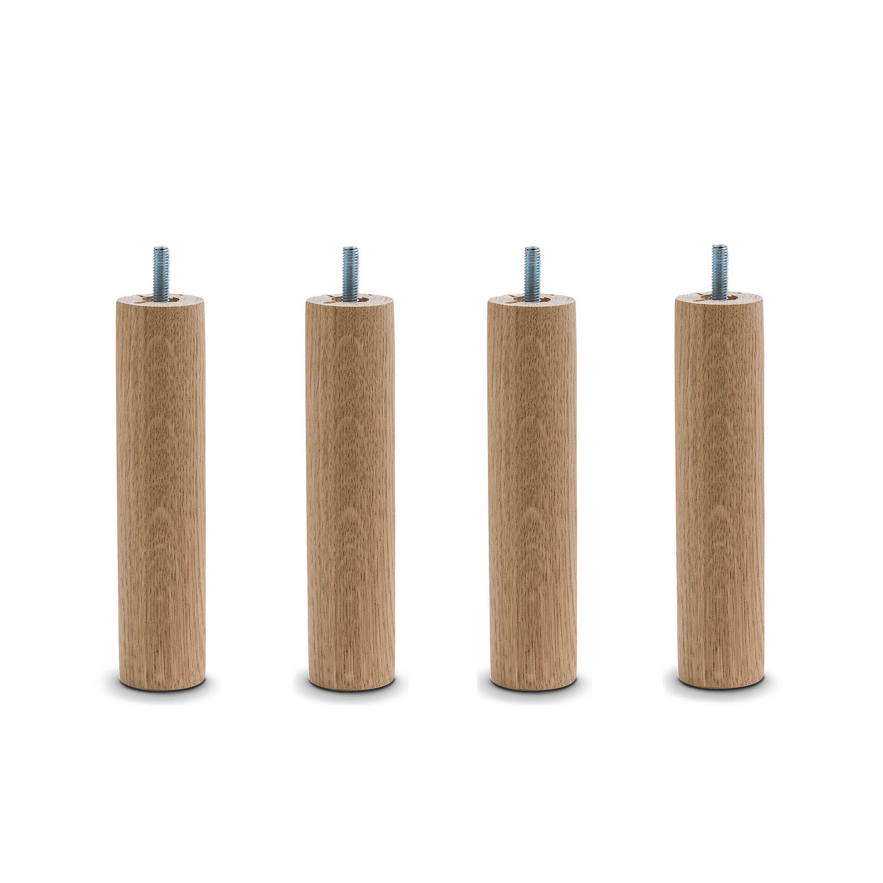 Product Image for Runda smala sängben i oljad ek