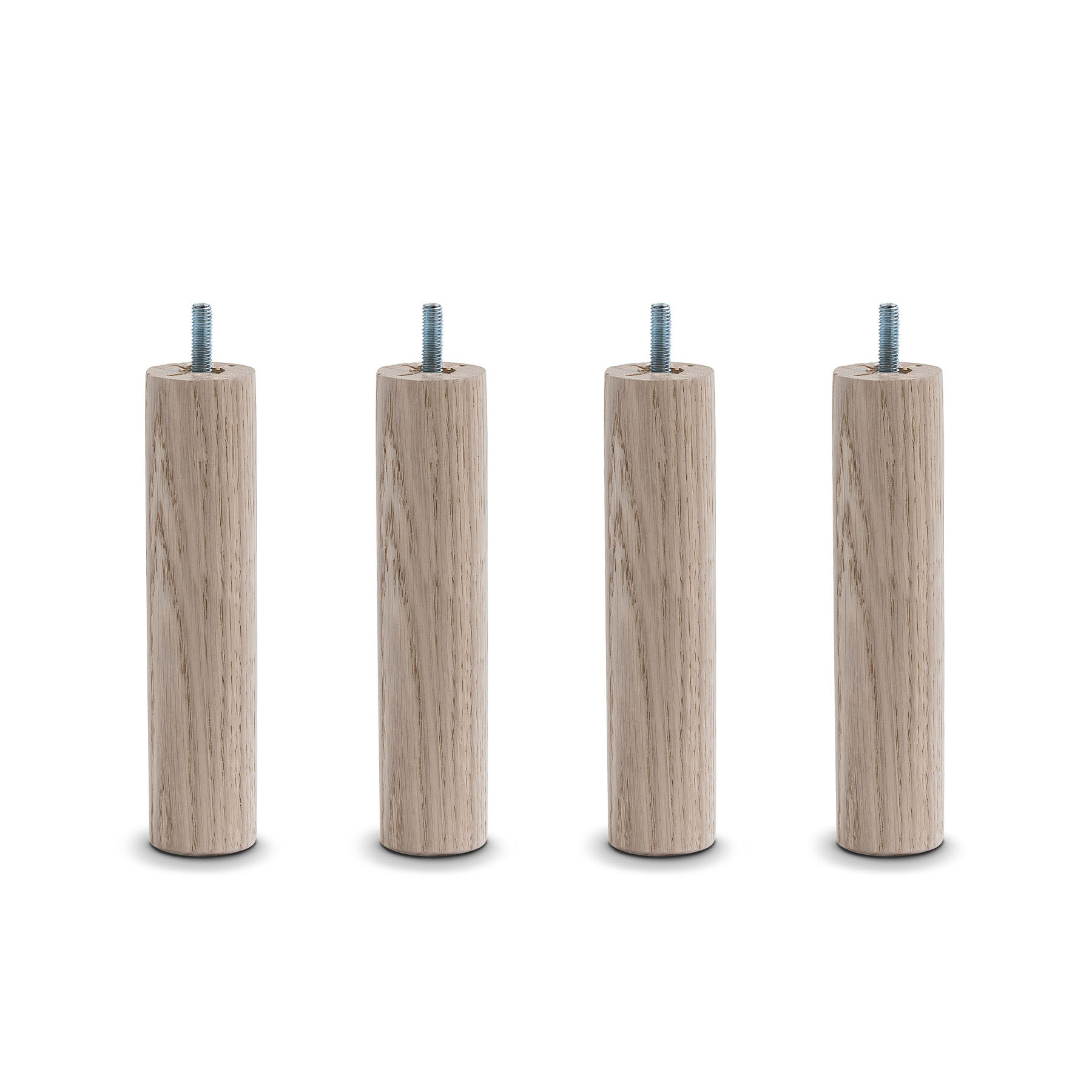 Product Image for Runda smala sängben i vitlaserad ek