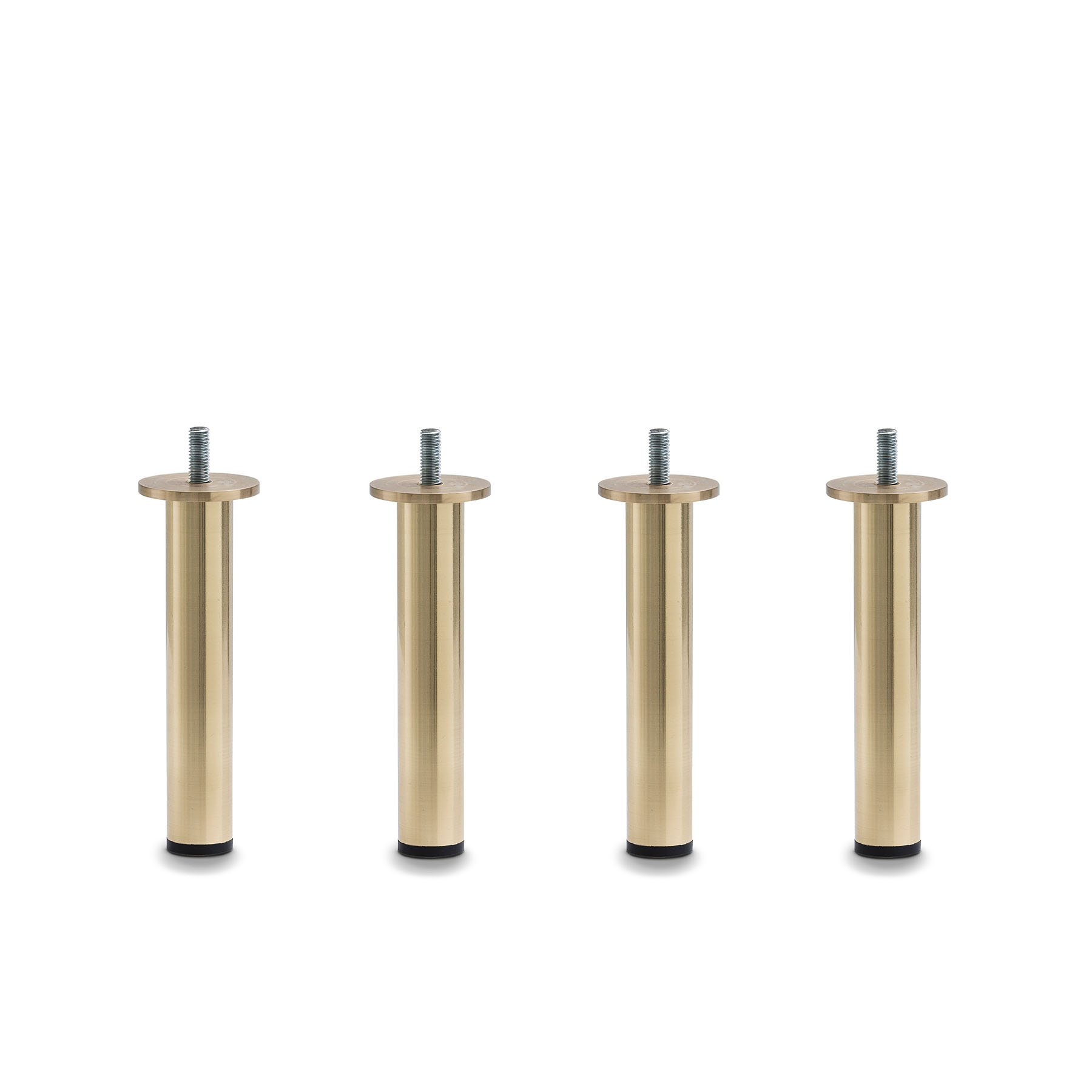 Product Image for Runda smala sängben i mässingsfärgad stål