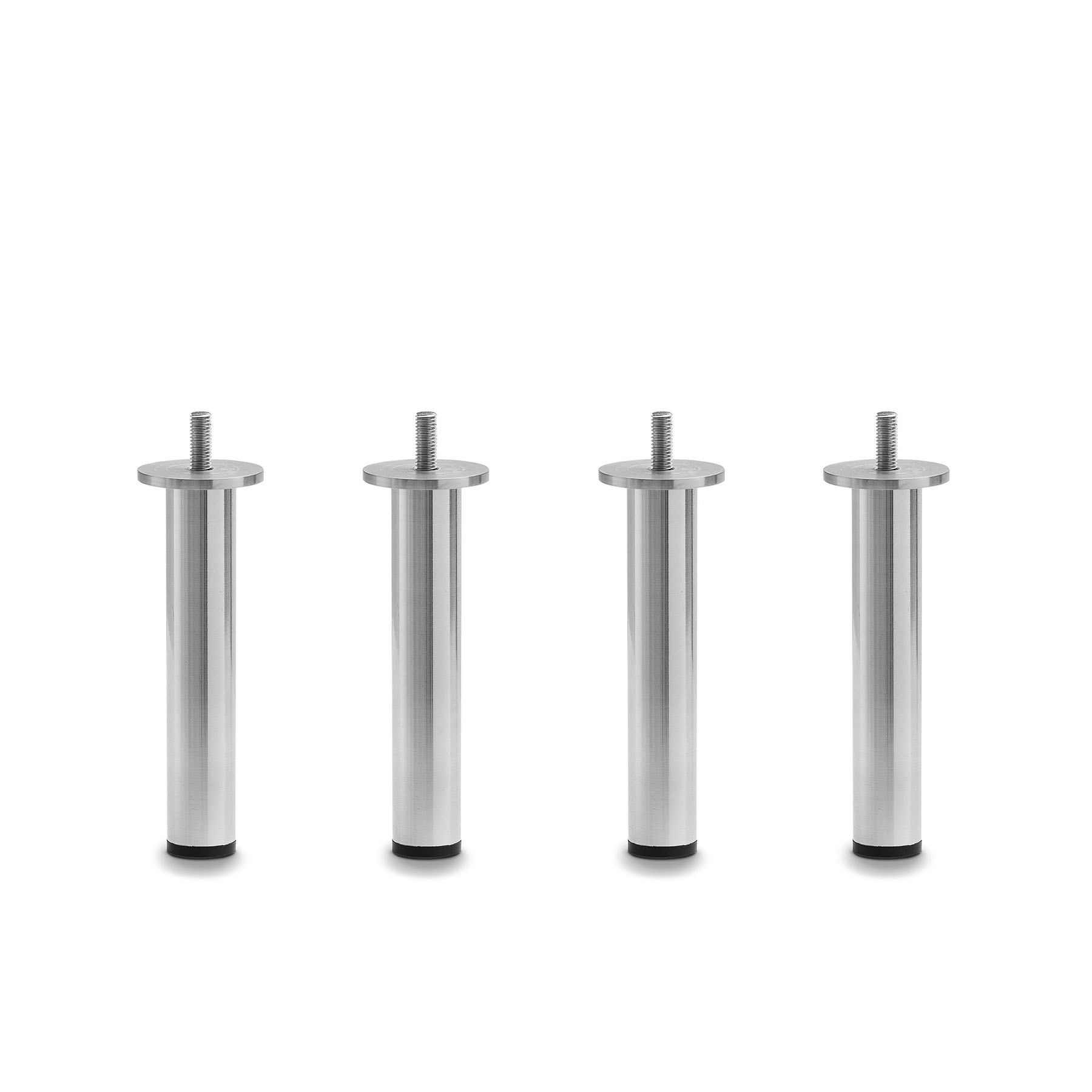 Product Image for Runda smala sängben i polerad stål