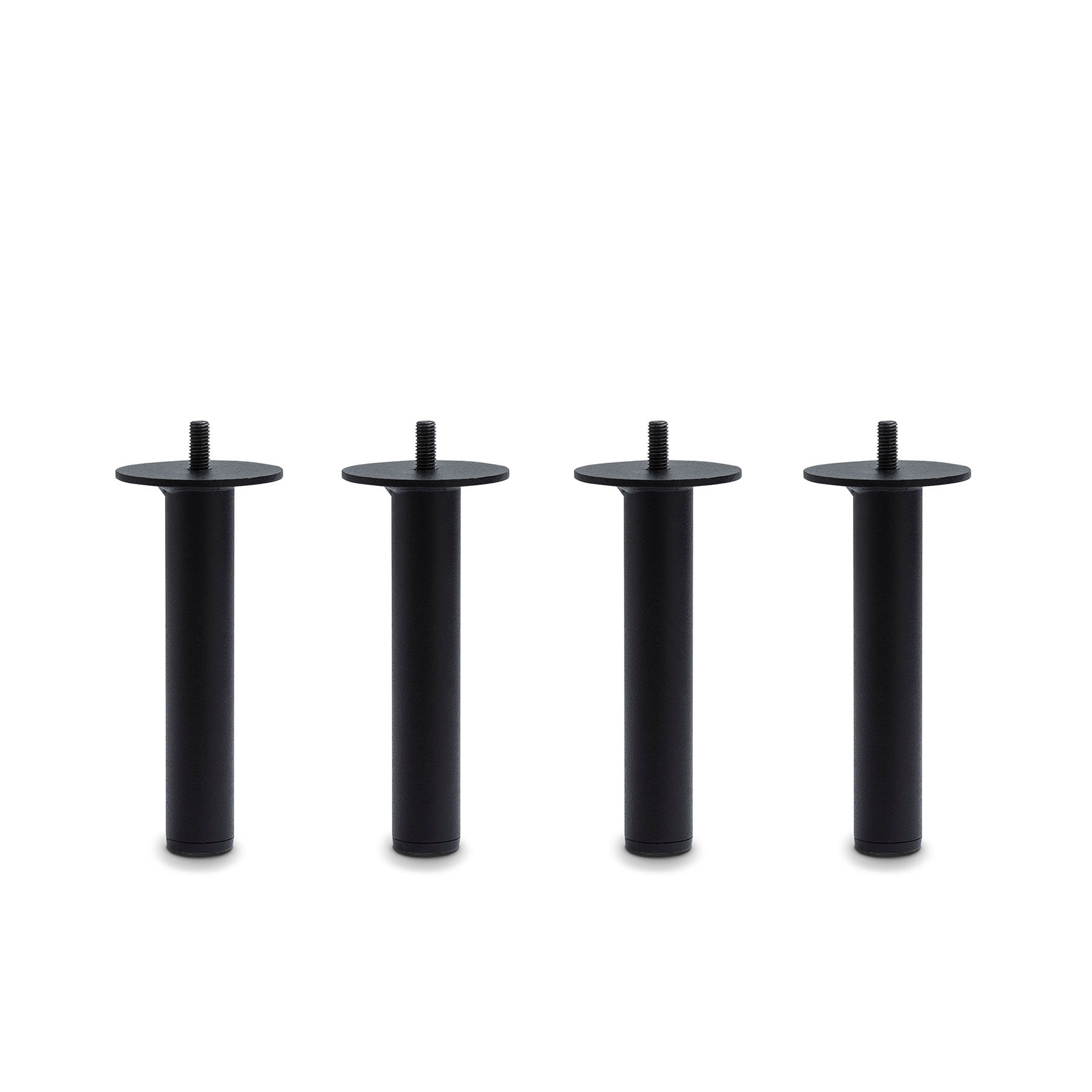 Product Image for Runda smala sängben i svart stål