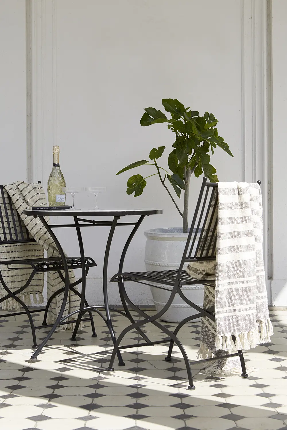 Venice caféset svart/vit