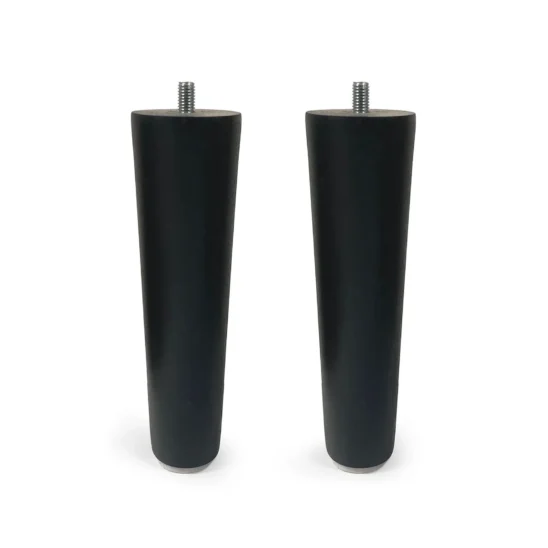 Gavelben konade runda i svartlackerad trä, 23 cm. 2-pack.