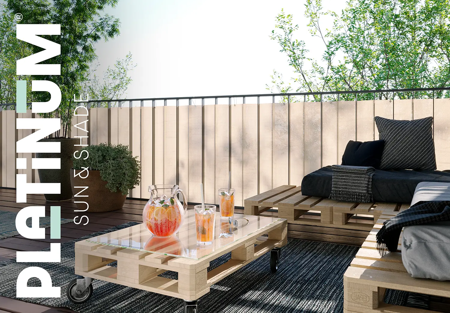 Coolfit balkongskärm offwhite 500×80 cm - Bild 5